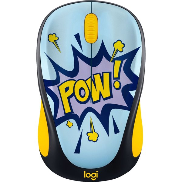 Logitech Design Collection Limited Edition Wireless 3button Ambidextrous Mouse with Colorful Designs  POW 910-006122 - M317C MOUSE POW